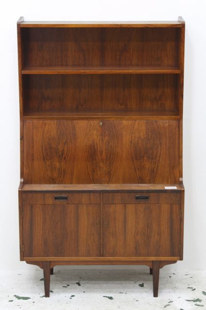 レンタル：北欧 ヴィンテージ ローズウッド ブックシェルフビューロー