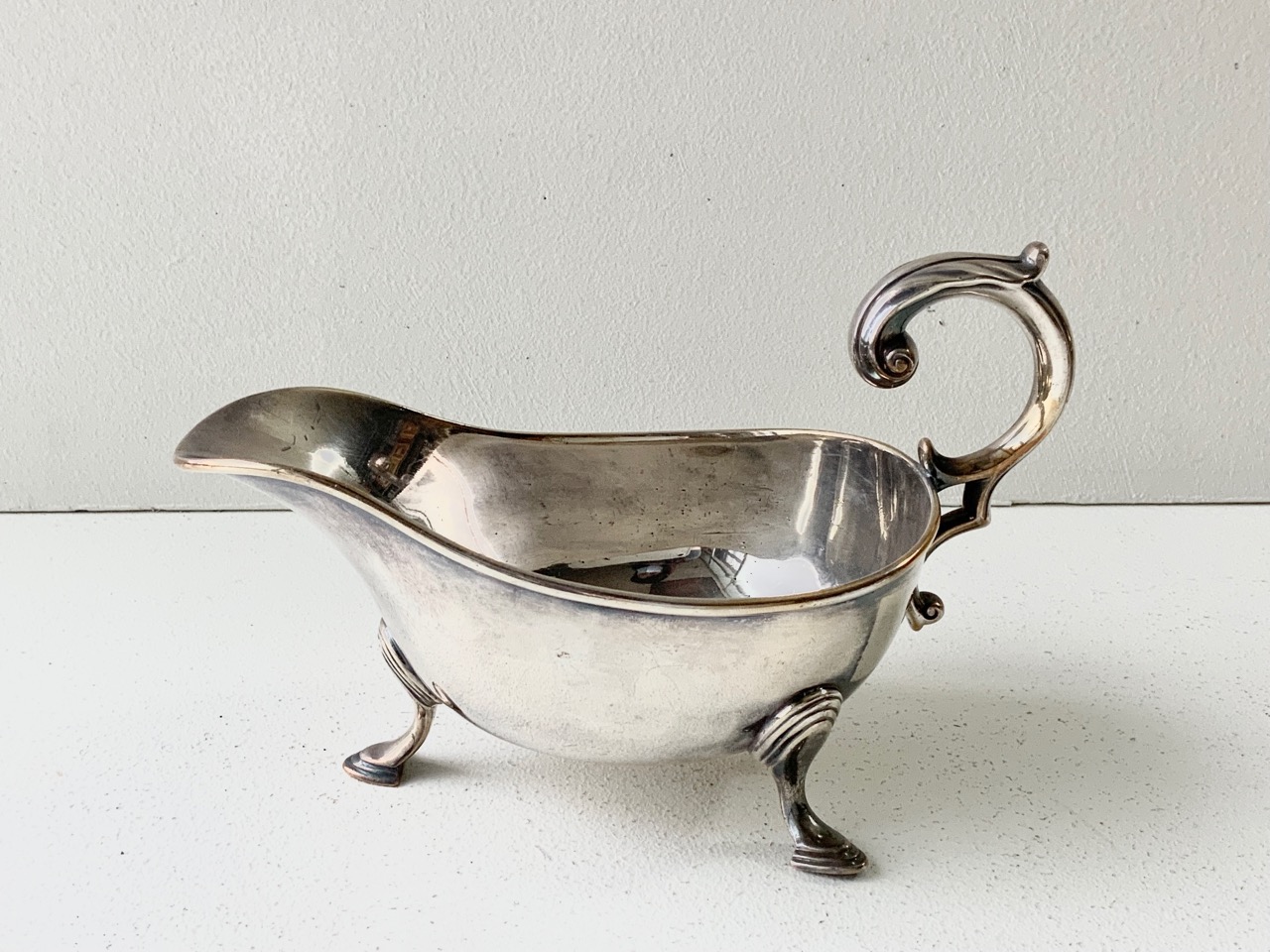 英国】 ソースボート グレービーボート ペア【シルバープレート】