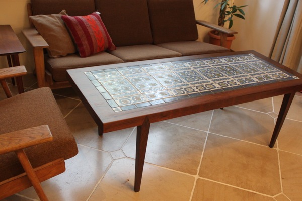 ロイヤルコペンハーゲン TENERA ローズウッド タイルトップテーブル