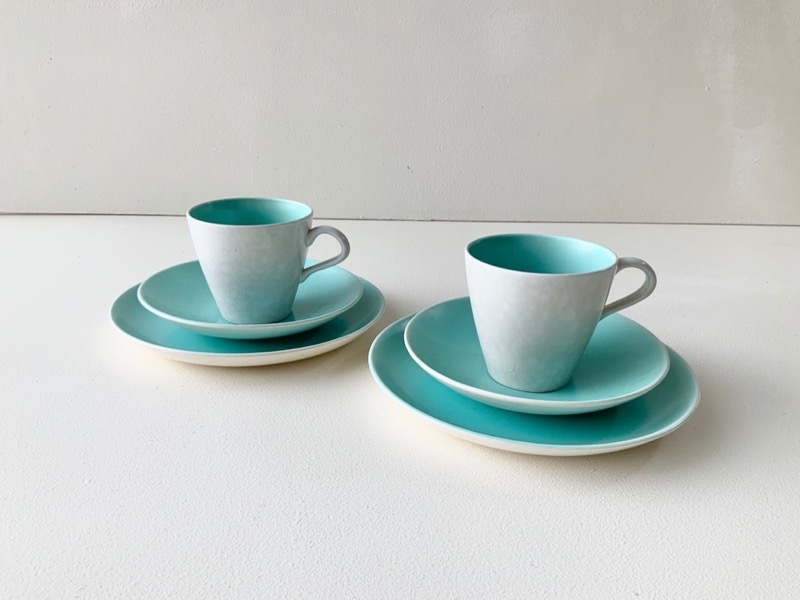 Poole Pottery（プールポタリー） Twintone／Ice Green& Seagull