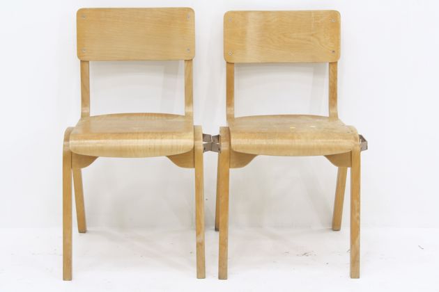 イギリス ヴィンテージ ギャンギング&スタッキングチェア PR93