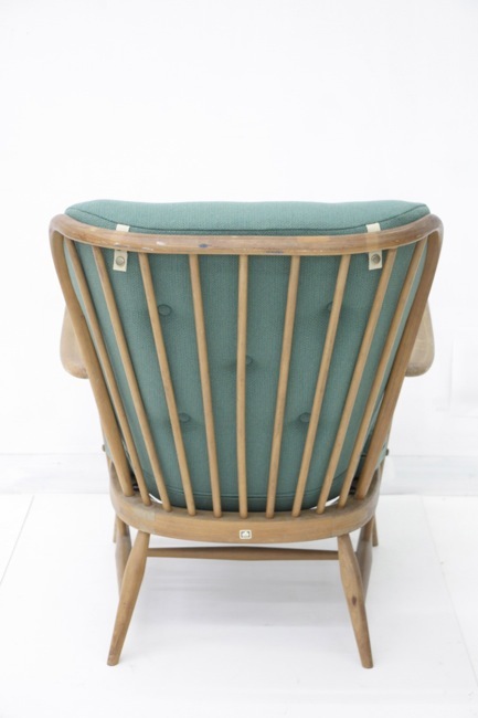 ERCOL(アーコール) NO,477 ダブルベンド ローバックイージーチェア2 緑