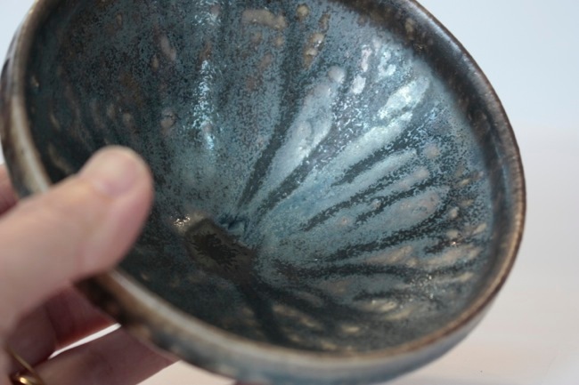 山田 浩之 黒釉 銀彩 天目 飯碗 | 大阪店民藝陶器在庫,作家もの陶器