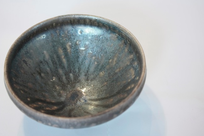 山田 浩之 黒釉 銀彩 天目 飯碗 | 大阪店民藝陶器在庫,作家もの陶器
