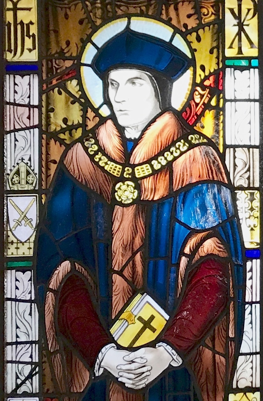 五聖人(2) 聖トマス・モア STM | Stained Glass Museum,ステンドグラス