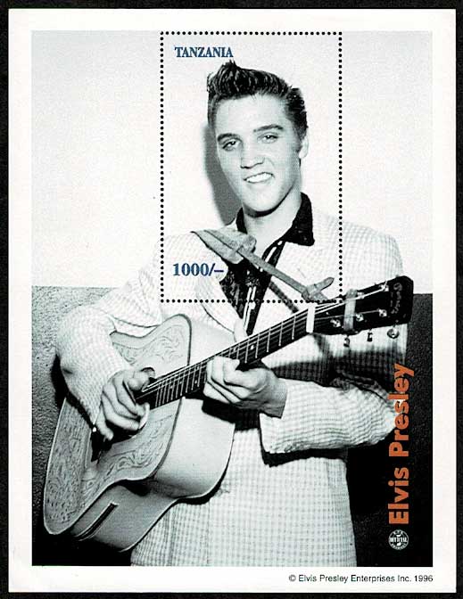 エルヴィス・プレスリー 切手シート タンザニア発行 | 切手,アフリカ
