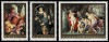 リヒテンシュタイン美術館所蔵ルーベンス絵画切手 3種セット リヒテンシュタイン公国発行