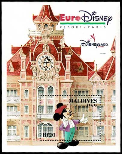 Euro Disney ユーロディズニー ディズニーランド・パリ 切手 Euro Disney ユーロディズニー ディズニーランド・パリ 切手