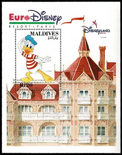 Euro Disney ユーロディズニー ディズニーランド・パリ 切手