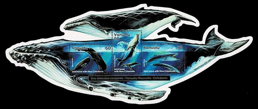 クジラ保護 切手シート バヌアツ発行 | 切手,オセアニア | 趣味の中古
