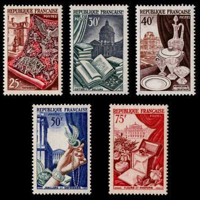 1954年 国内産業 切手5種セット フランス発行 | 切手,ヨーロッパ