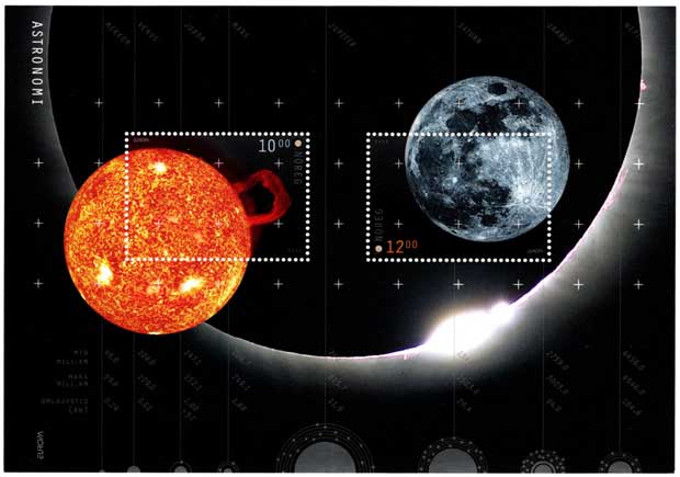 2009年 世界天文年 切手小型シート ノルウェー発行 | 切手,ヨーロッパ
