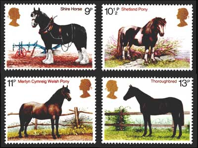 1978年発行 中国　馬の記念切手　10枚セット 1978年 馬切手 4種セット イギリス発行 | 切手,ヨーロッパ | 趣味の