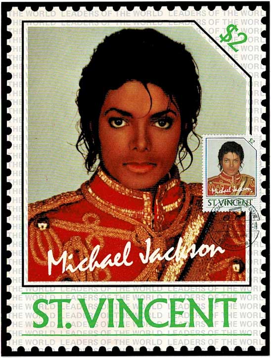 マイケル・ジャクソン 初日印切手付きポストカード8種セット