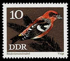 保護されている鳴禽類 切手8種セット 東ドイツ発行 | 切手,ヨーロッパ