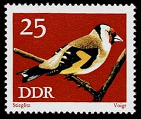 保護されている鳴禽類 切手8種セット 東ドイツ発行 | 切手,ヨーロッパ