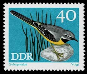 保護されている鳴禽類 切手8種セット 東ドイツ発行 | 切手,ヨーロッパ