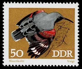 保護されている鳴禽類 切手8種セット 東ドイツ発行 | 切手,ヨーロッパ