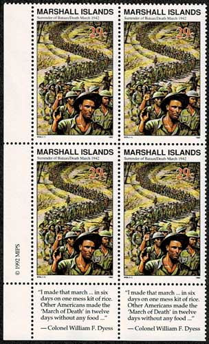 第二次世界大戦シリーズ フィリピン・バターン陥落（1942） 切手田型