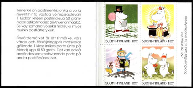 フィンランド 1998年 ムーミン切手帳 | 切手,ヨーロッパ | 趣味の中古
