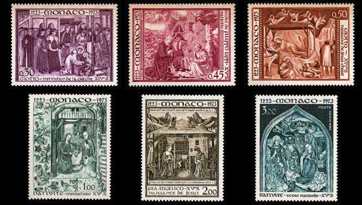 フランチェスコ会750周年 切手6種セット モナコ発行 | 切手,ヨーロッパ