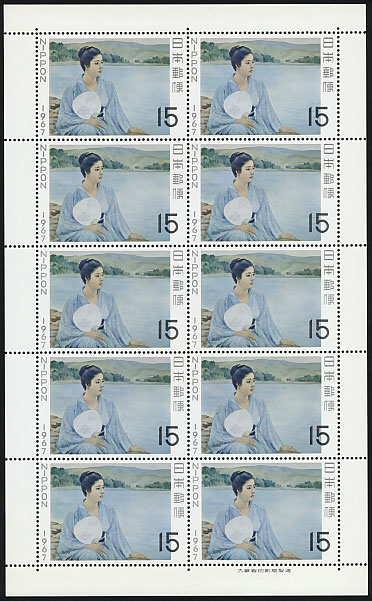 切手15 切手趣味週間 湖畔（黒田清輝）15円切手シート | 切手,切手趣味週間