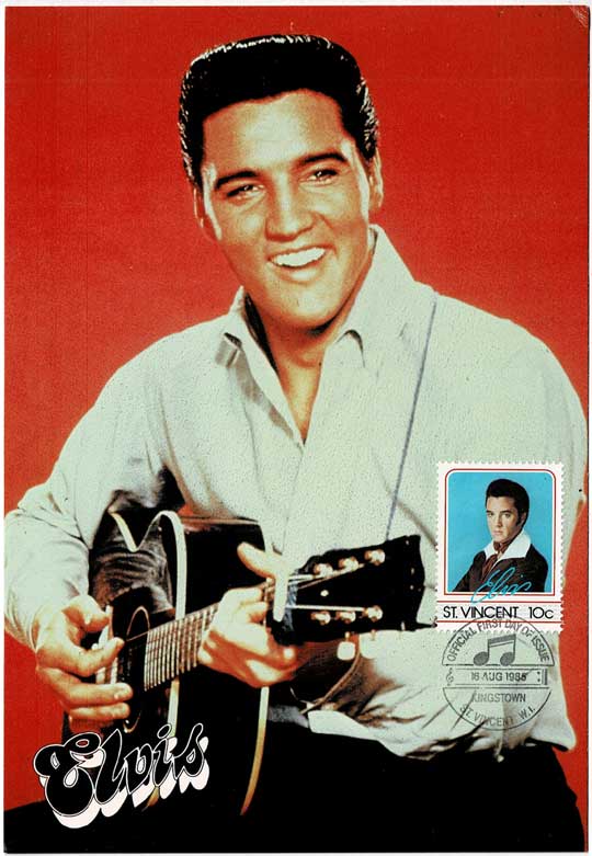 エルヴィス・プレスリー 初日印切手付きポストカード8種セット