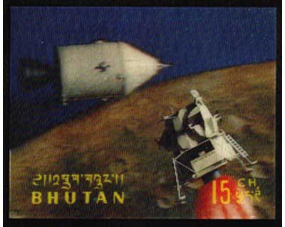 アポロ11号月面着陸記念切手　4枚 アポロ11号月面着陸記念切手】4枚 外国切手 アメリカ 未使用