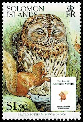 ピーターラビット等ベアトリクス・ポター作品切手 6種セット ソロモン
