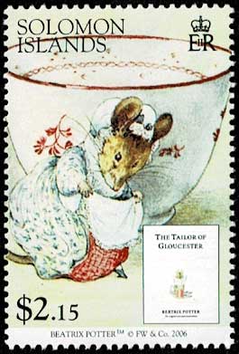 ピーターラビット等ベアトリクス・ポター作品切手 6種セット ソロモン