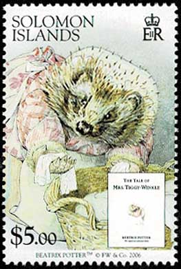 ピーターラビット等ベアトリクス・ポター作品切手 6種セット ソロモン