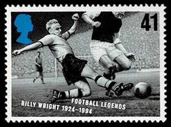 伝説の欧州サッカー選手 切手5種セット イギリス発行 | 切手