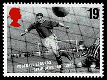 伝説の欧州サッカー選手 切手5種セット イギリス発行 | 切手
