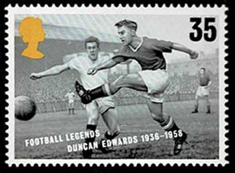 伝説の欧州サッカー選手 切手5種セット イギリス発行 | 切手