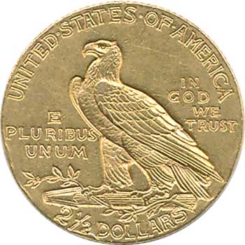 インディアン金貨　トップ　1914年　2 2/1 インディアン2-1/2ドル金貨 1910年 | コイン・紙幣,外国貨幣