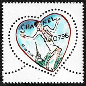 CHANEL 切手 シャネル」の「No.5」をモチーフにした限定切手が登場 フランス