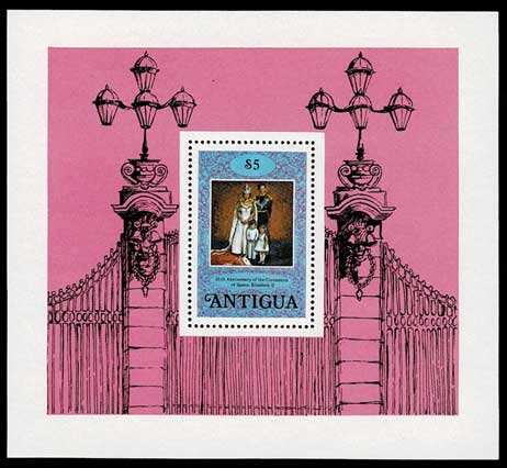 エリザベス女王戴冠25周年記念 少年チャールズ国王 切手小型シート