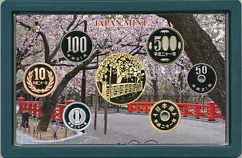 2006年～2009年 造幣局桜の通り抜け記念プルーフ貨幣セット 各年
