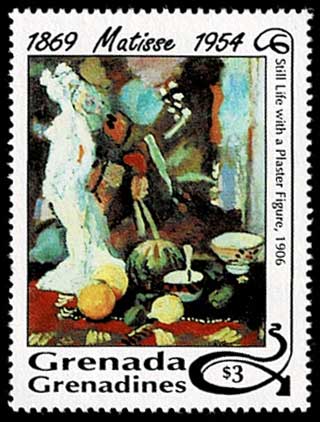 マティス絵画 切手4種セット グレナダ領グレナディーン諸島発行 | 切手