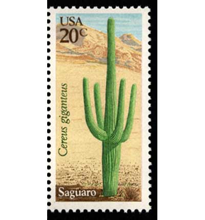 サボテンなど砂漠の植物 切手4種セット アメリカ合衆国発行 | 切手