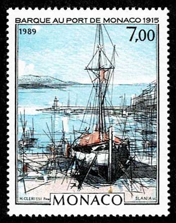 H.クレリッシ作 ベル・エポック（良き時代）シリーズ 1989年 切手2種