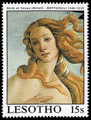 有名絵画 切手8種セット レソト発行 | 切手,アフリカ | 趣味の中古切手