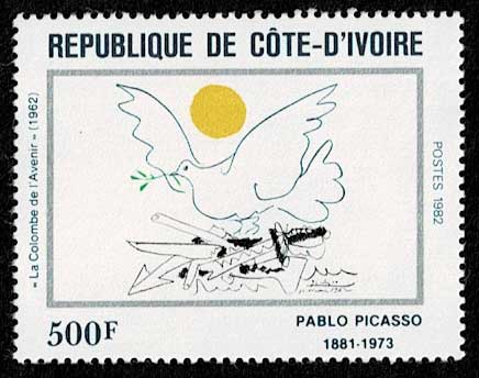 作品 ピカソ フランス切手 最も多作な美術家 キュビスト パブロ・ピカソ（Pablo Picasso