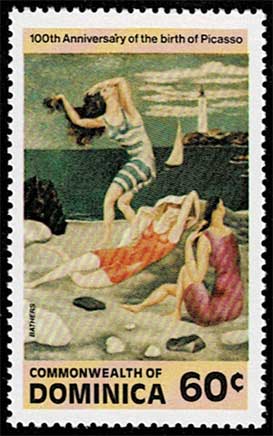 ピカソ生誕100周年記念 切手4種セット ドミニカ国発行 | 切手,中南米