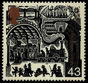 ミレニアムシリーズ2 「旅行」切手4種セット タトウ付き イギリス発行