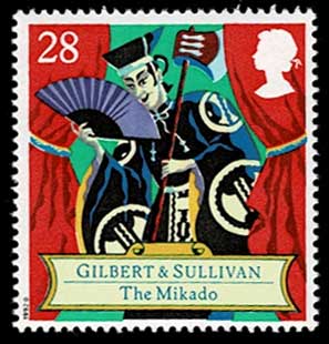 作曲家サリヴァン生誕150年記念 切手5種セット イギリス発行