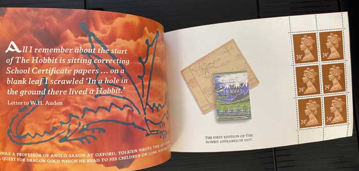 指輪物語」作者トールキン生誕100周年記念 切手帳 イギリス発行 | 切手