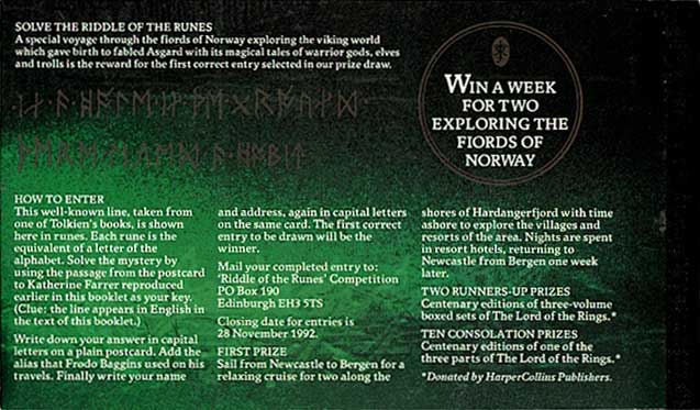 指輪物語」作者トールキン生誕100周年記念 切手帳 イギリス発行 | 切手