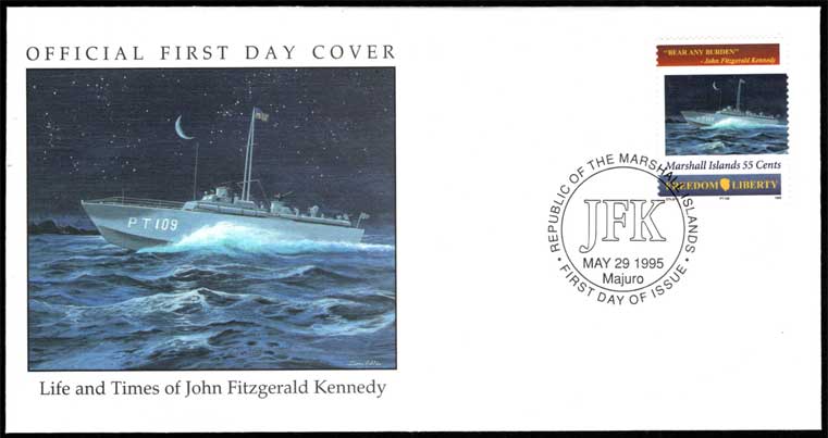 J.F.ケネディ大統領就任35周年記念 初日カバー6種セット マーシャル