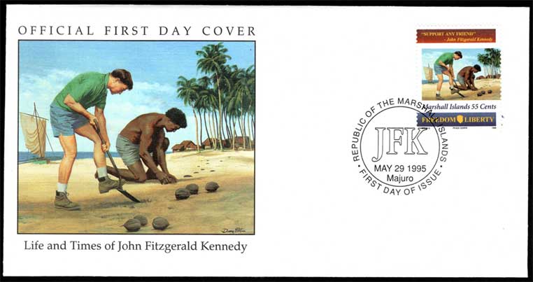 J.F.ケネディ大統領就任35周年記念 初日カバー6種セット